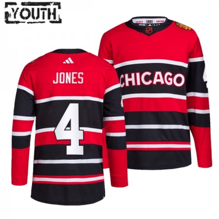 Chicago Blackhawks Trikot Seth Jones 4 Adidas 2022-23 Rot Reverse Retro 2.0 Authentic - Kinder